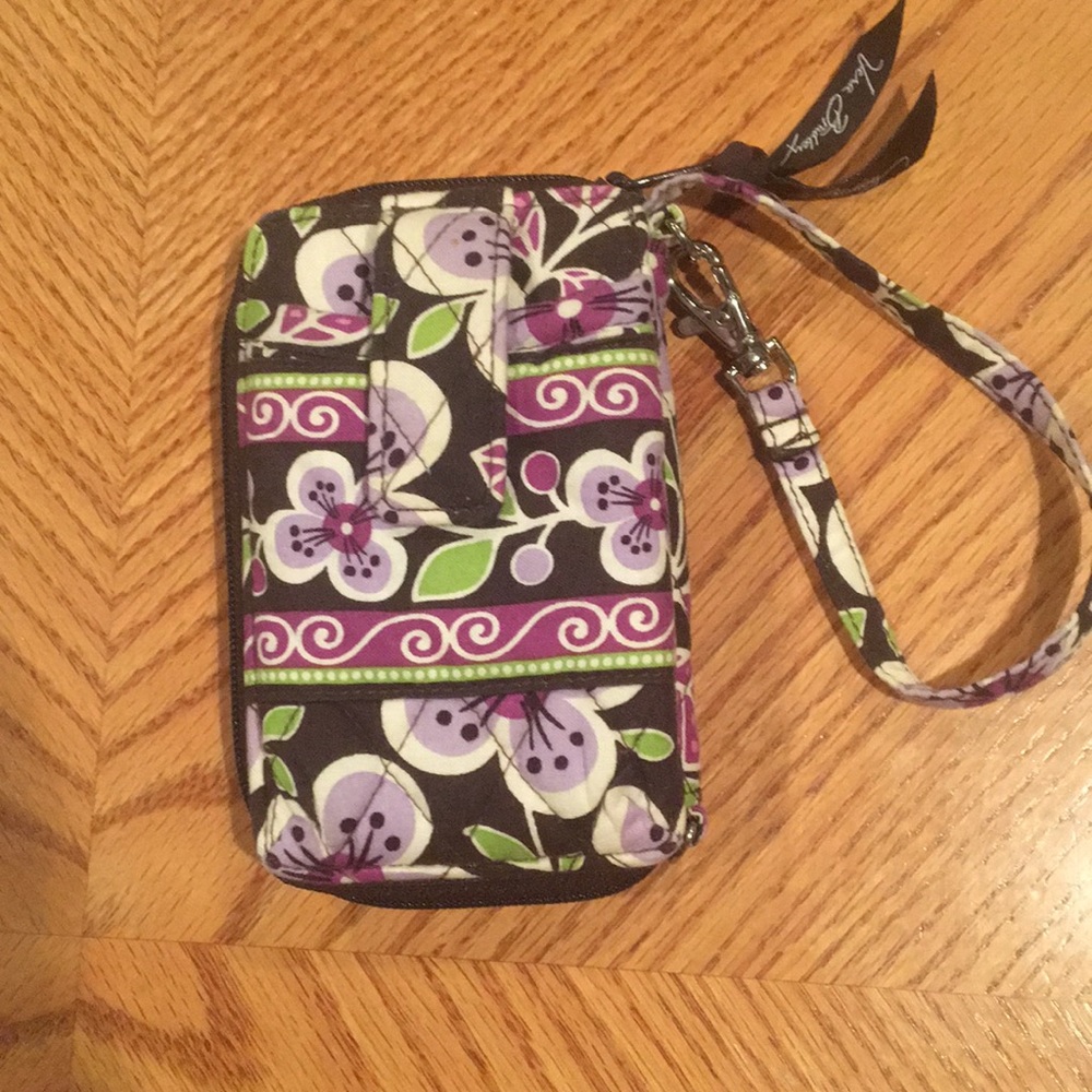 Vera Bradley purple wristlet